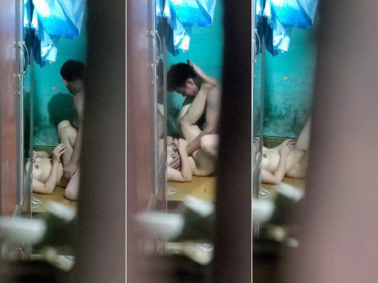 Quay lén cặp đôi phòng trọ chơi xuất trong